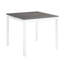 Ensemble de table 5 pièces à hauteur de comptoir avec 4 chaises, ensemble de table à hauteur de comptoir pour 4 avec chaises, ensemble de table à hauteur de comptoir en bois pour la cuisine, la salle à manger, deux tons gris et blanc