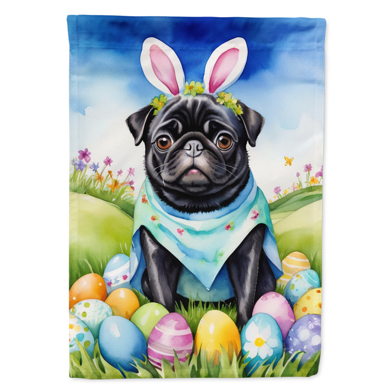 Easter Egg Hunt Double Sided 40'' H x 28'' W Polyester Easter House Flag