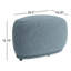 Repose-pieds triangulaire rembourré 26,5 po Adna-90695399
