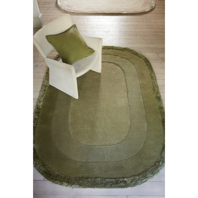 Francisca Hand Tufted Green Area Rug