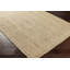 Tapis en jute tressé à la main de couleur unie Wilsey en kaki / brun clair / crème-1269747546