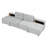 Versatile Modular Sofa Bed With Storage Racks For All Needs-674486829