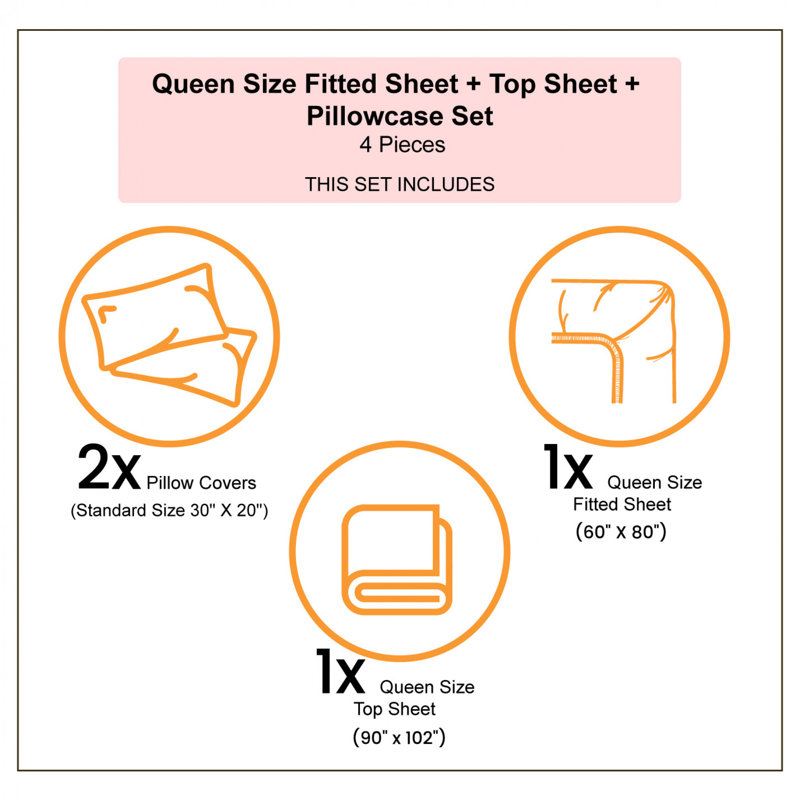 Microfiber Sheet Set, Queen
