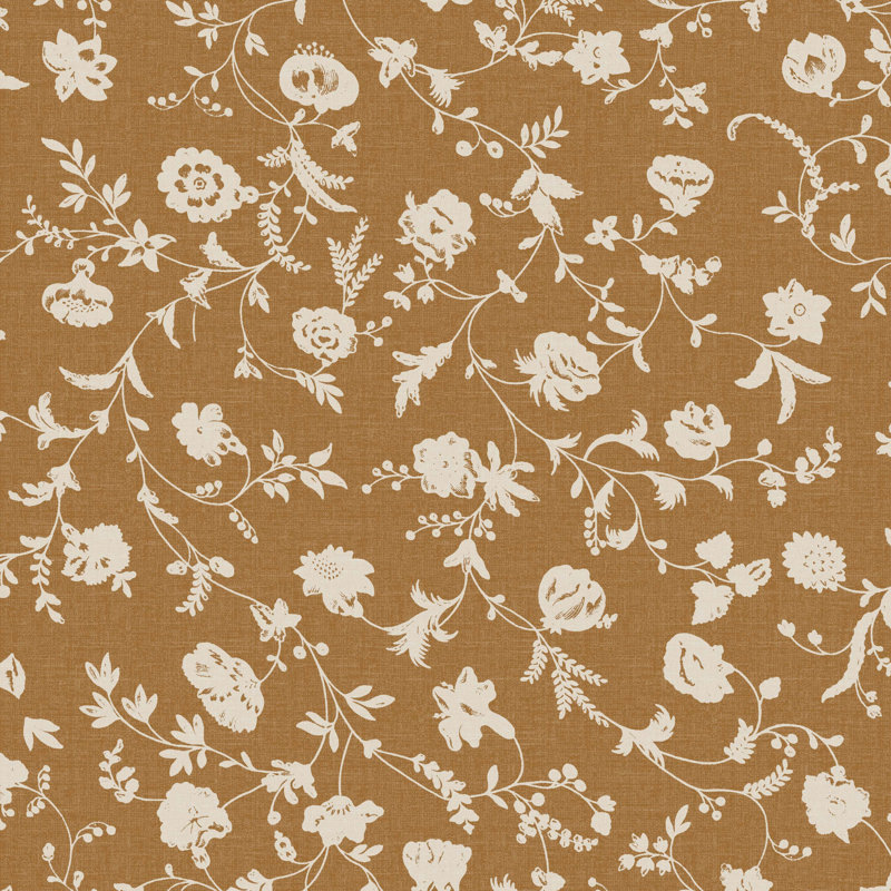 Chaise Ivika, Floral Robina ocre