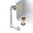 Sch. 40 PVC Tip-Toe Bathtub Leg Drain Assembly with One-Hole Overflow-37144993