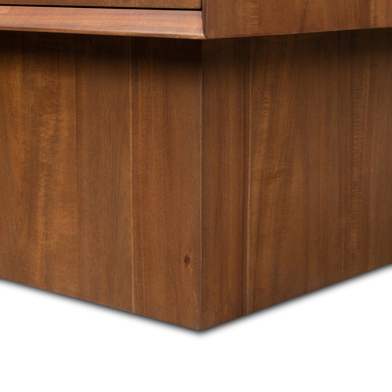 Lilas 1 - Drawer Solid Wood Nightstand