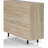 Contemporary Modern 10-Bottle Buffet Server, Natural Oak
