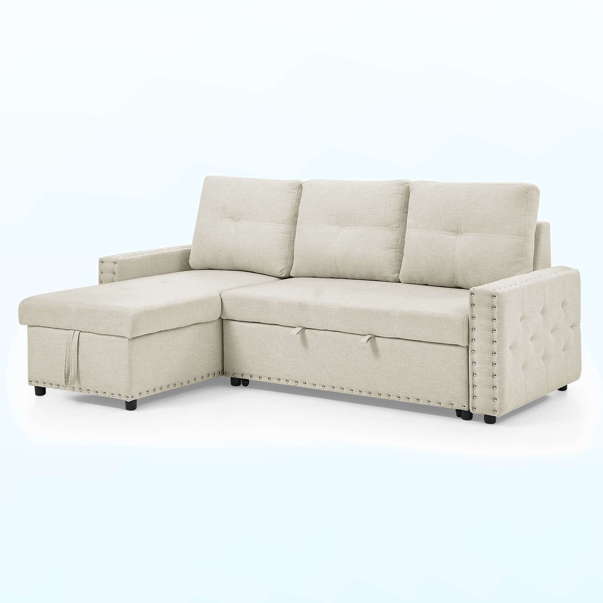 Latitude Run® Sectional Sofa with Pulled Out Bed Wayfair