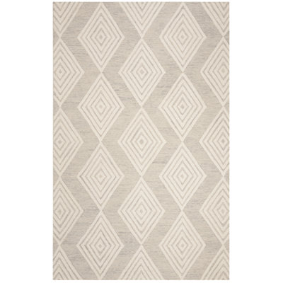 Debron Hand Tufted Wool Geometric Rug