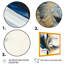 «Blue and Gold Swirl Abstract IV», impression sur toile-1570576226-1570576227