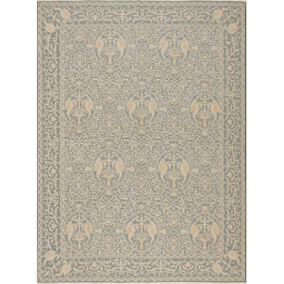 Romanian One-of-a-Kind 8'11" X 12'2" 2000s Wool Area Rug in Beige