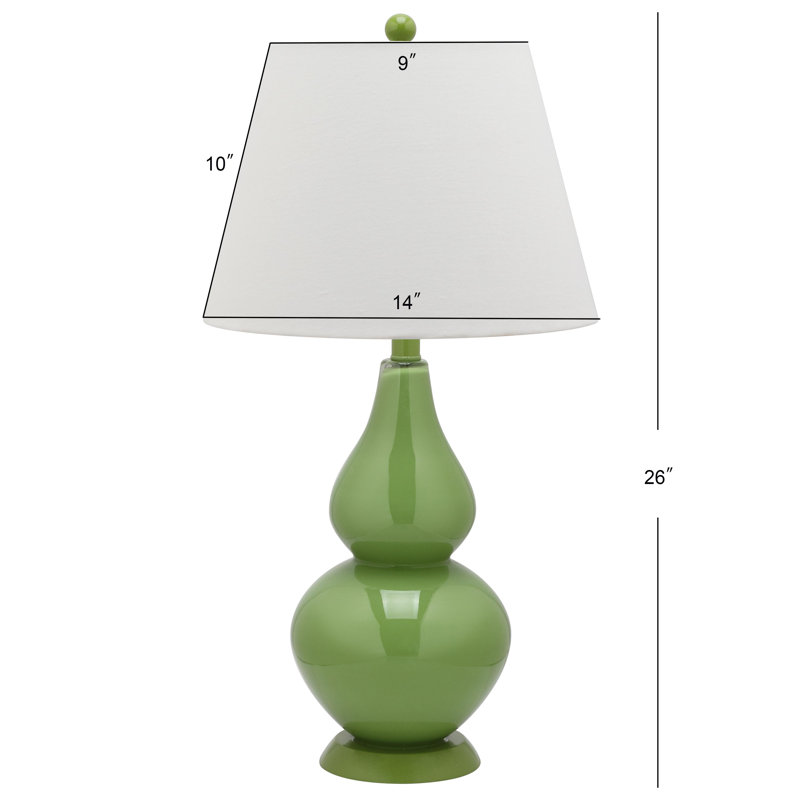 Moriarty Ceramic Table Lamp, Fern Green