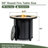30" Propane Gas Fire Pit Table
