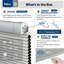 Store alvéolaire occultant No Drill EZ Grip, blanc, l 40 po x H 64 po-172523033-172523132