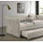 Transitional Style 1Pc Twin Size Daybed W/ Trundle Flared Arms Mattress Ready Beige Finish Primary Living Room-1925251692