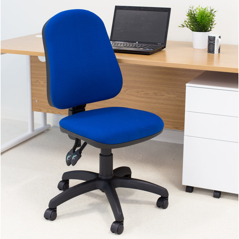 Rhoades Polyester Blend Office Chair, Royal Blue