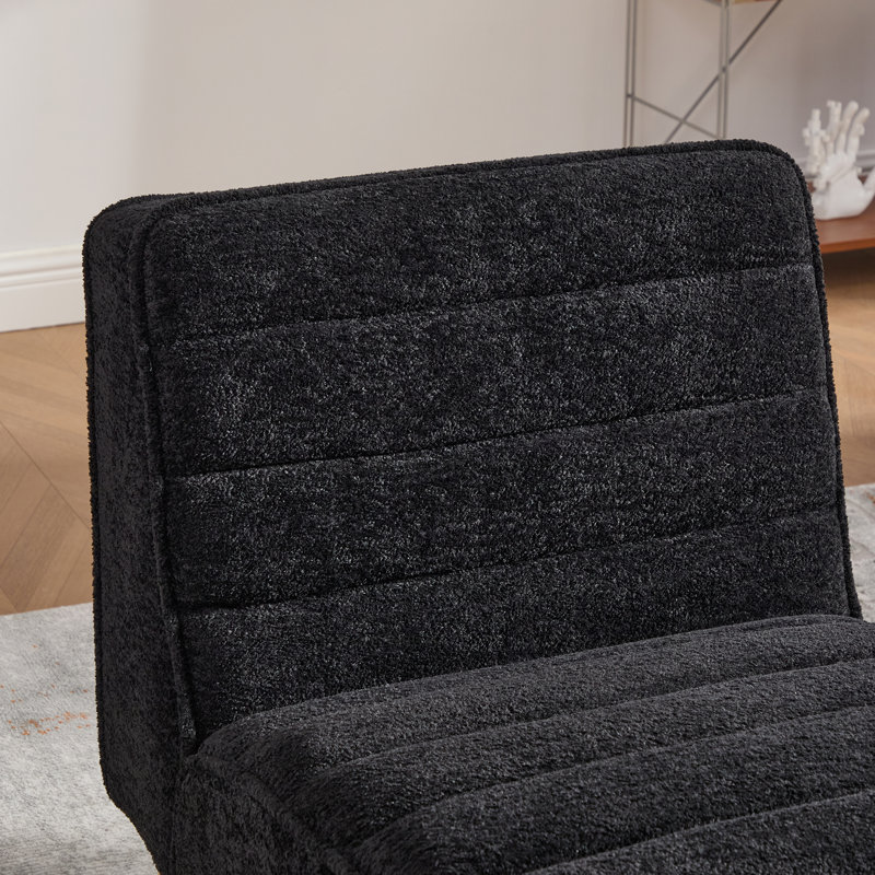 Fauteuil d'appoint rembourré H 18 po Rumanah, Blanc
