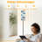  68.5" Standing Floor Lamp Cute Blue Cartoon Whale Nautical Anchors Light Stripes Dimmable Metal Pole Lamp with Linen Lampshade LED Bulb Included