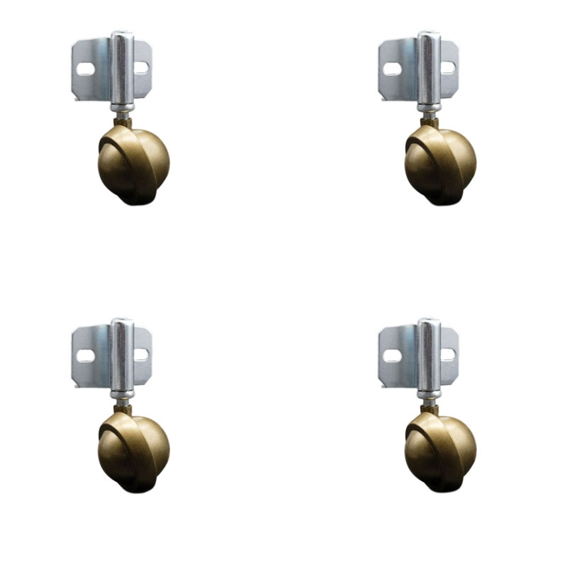 Metal Ball Caster with Side Mount Bracket