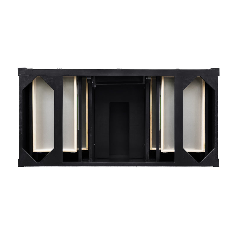 Brittany 48'' W Single Bathroom Vanity Base, Black Onyx