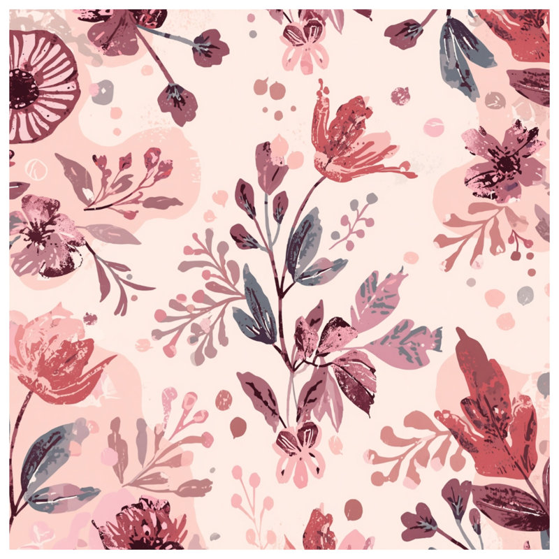 Housses de couette à motif floral botanique, Twin