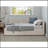 Modern Style Twin Size L Shape Corner Bed, Linen Upholstered  Daybed  With Two Storage Drawers-1629554166