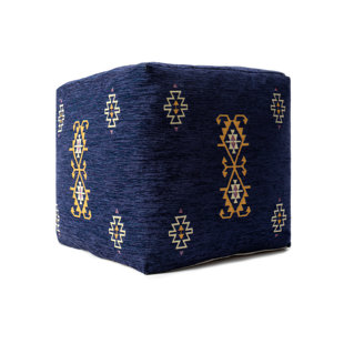 Repose-pieds rembourré en velours Turkish Luxury