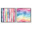 Cheylyn - Ensemble de 2 collages de formes carrées abstraites-101862689-101862693
