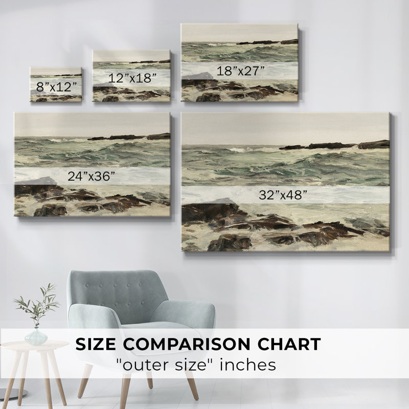 Impression nautique rétro-CLXVII, H 19 po x l 28 po x P 1,5 po, Toile tendue
