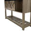 Console Zev Farmhouse avec porte de grange coulissante et tablette réglable-1421143285