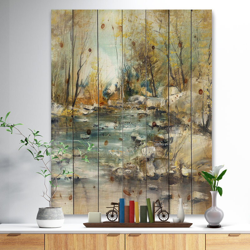 Rocky Creek " Rocky Creek " Painting Print, 40" H x 30" W x 1" D