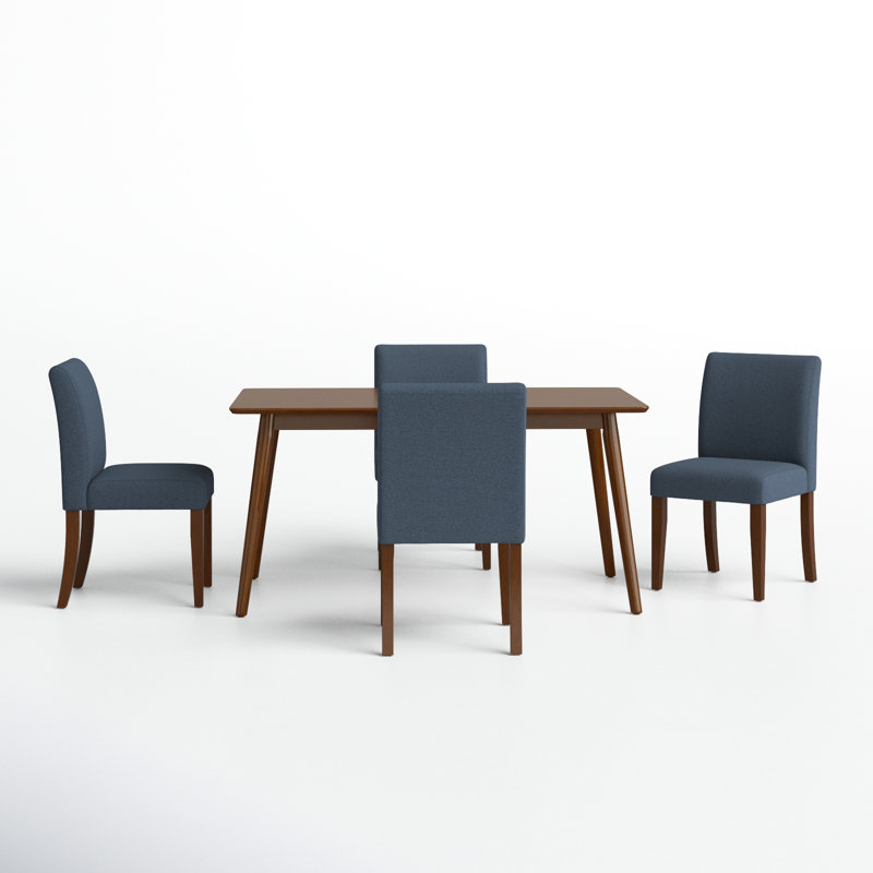 Ensemble repas pour 4 personnes Visser, Bleu ardoise