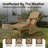 4-in-1 Multifunctional Folding Adirondack Rocking Chair with Retractable Ottoman-1731022372