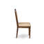 Chaises Parson avec chaises rembourrées en tissu de polyester beige, ensemble de 2, noyer antique-430610301-430610292