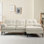 Canapé modulaire rembourré en chenille 82,7 po Rhylin, petit canapé confortable avec méridienne réversible pour espaces compacts