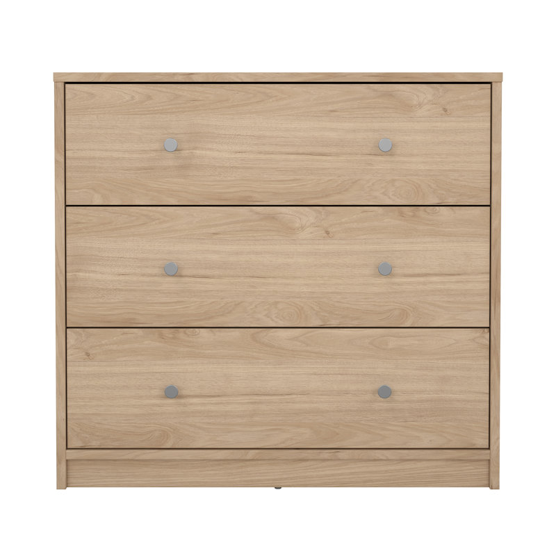 Clanton 28.50'' W 3 - Drawer Dresser, Jackson Hickory