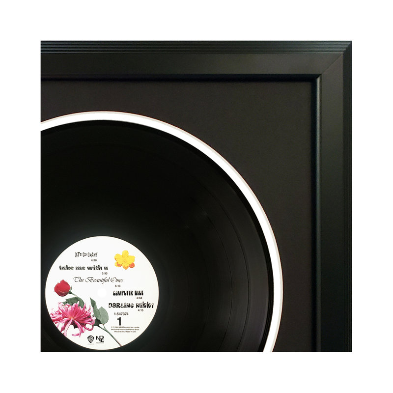 Art mural de vinyle «Rain Rain» Prince, Noir