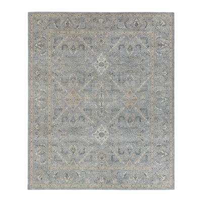 Aritina Patra Hand Knotted Wool Geometric Rug