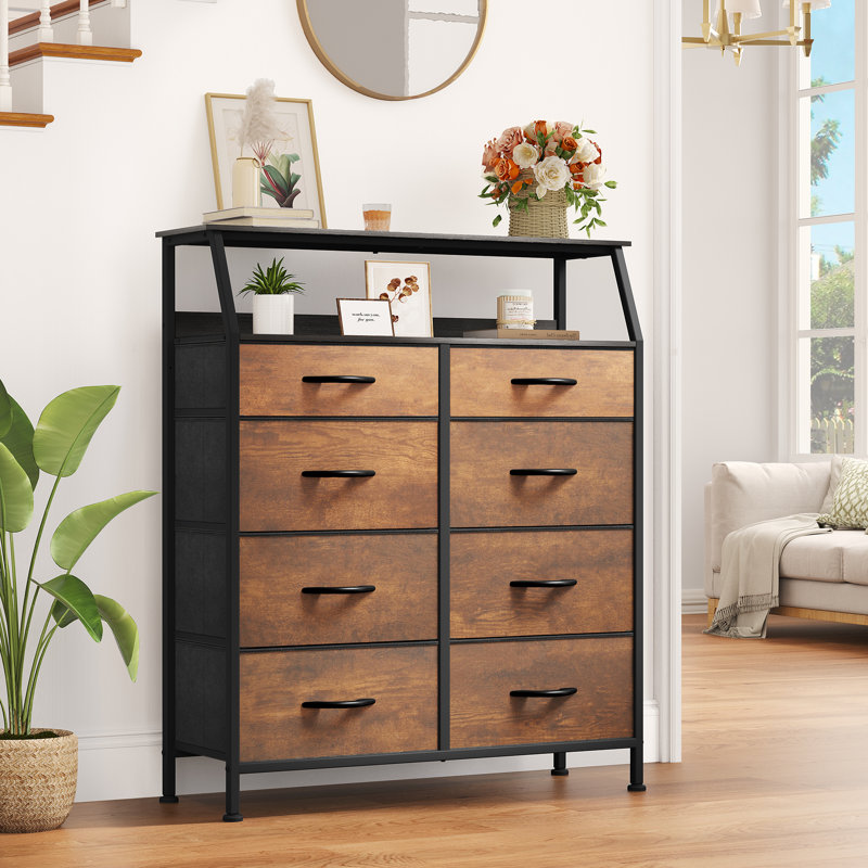 Borough 98Cm W 8-Drawer Chest Of Drawers