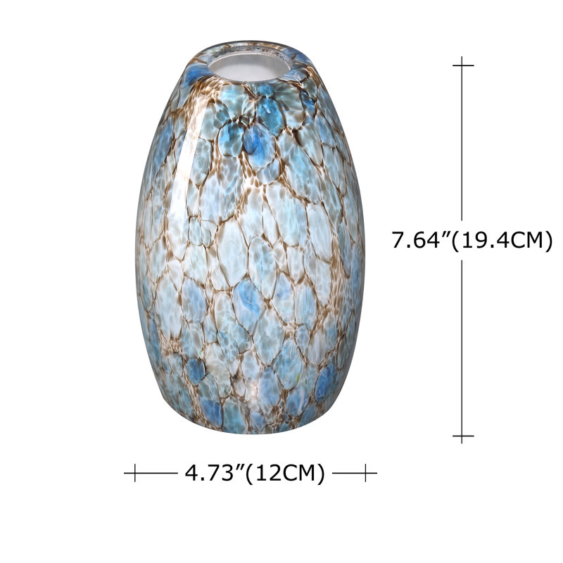 Paquet de 3 abat-jours sphériques en verre et verre 7,64 po