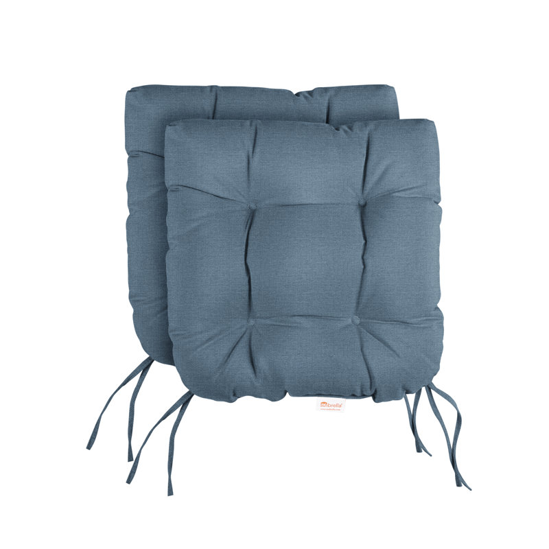 Coussin de siège 2 pièces Sumbrella, L 16 po x P 16 po, Sunbrella® Spectrum denim