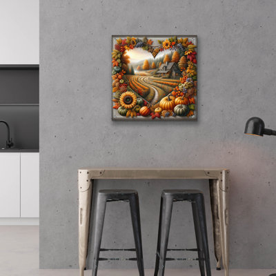  «Fall In Love 3» par Rey Klimt, art mural en verre acrylique, 24 po x 24 po