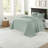 Comfortable Cotton Seafoam Bedding Sets, Reversible Design For Home Use