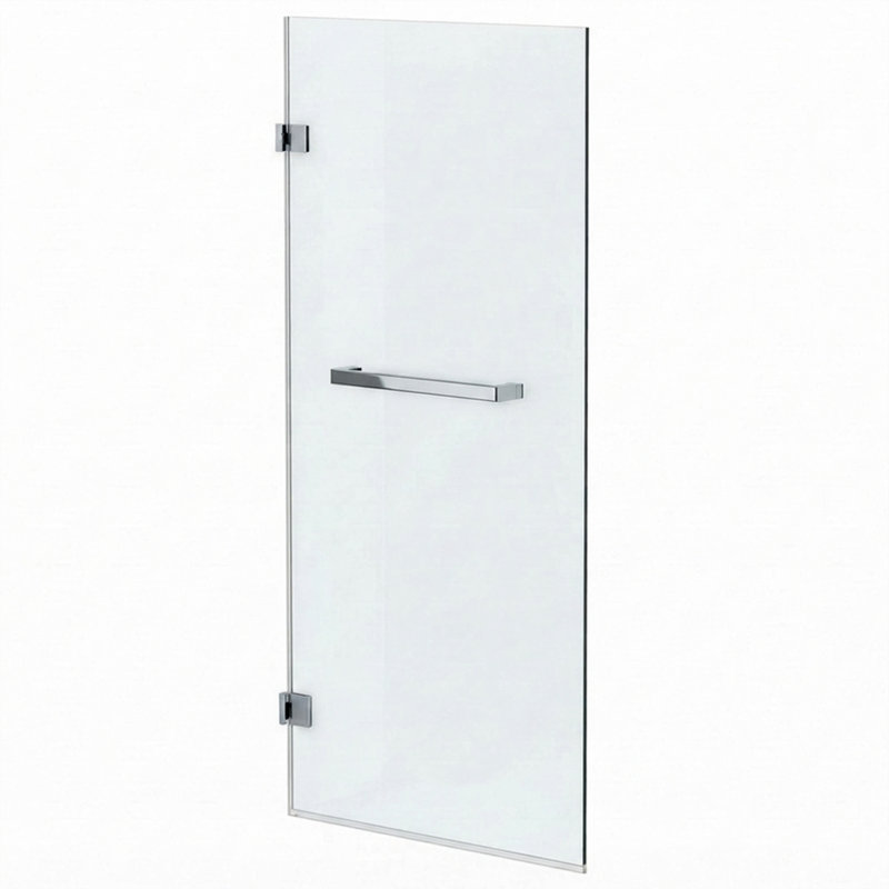Fine Fixtures 28" x 58" Frameless Pivot Tub Door, Polished Chrome, Chrome