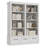64" H Tall Bookcshelf with 3 Storage Drawers, Tall Bookcase w/ 4 Tier Double Wide Open Shelf, Large Storage Bookcase Wooden Deep Bookshelves for Library Office Living Room-2118761101