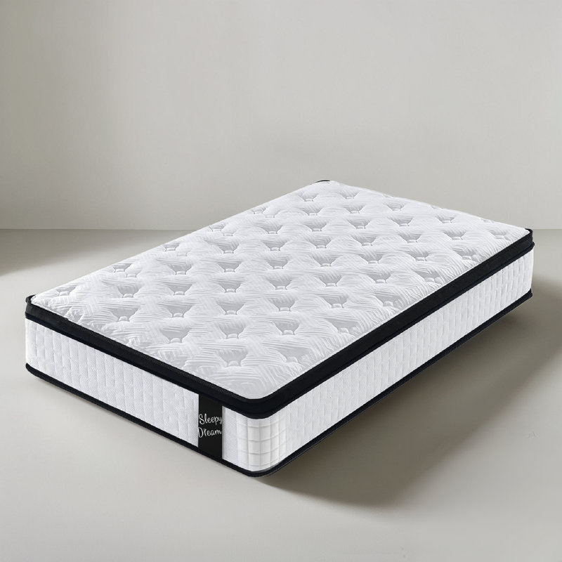 12 Inch Medium Euro Top Pocket Spring With Memory Foam Hybrid Mattress In A Box, Extra-long Twin