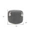 Repose-pieds 18 po noir 100% coton