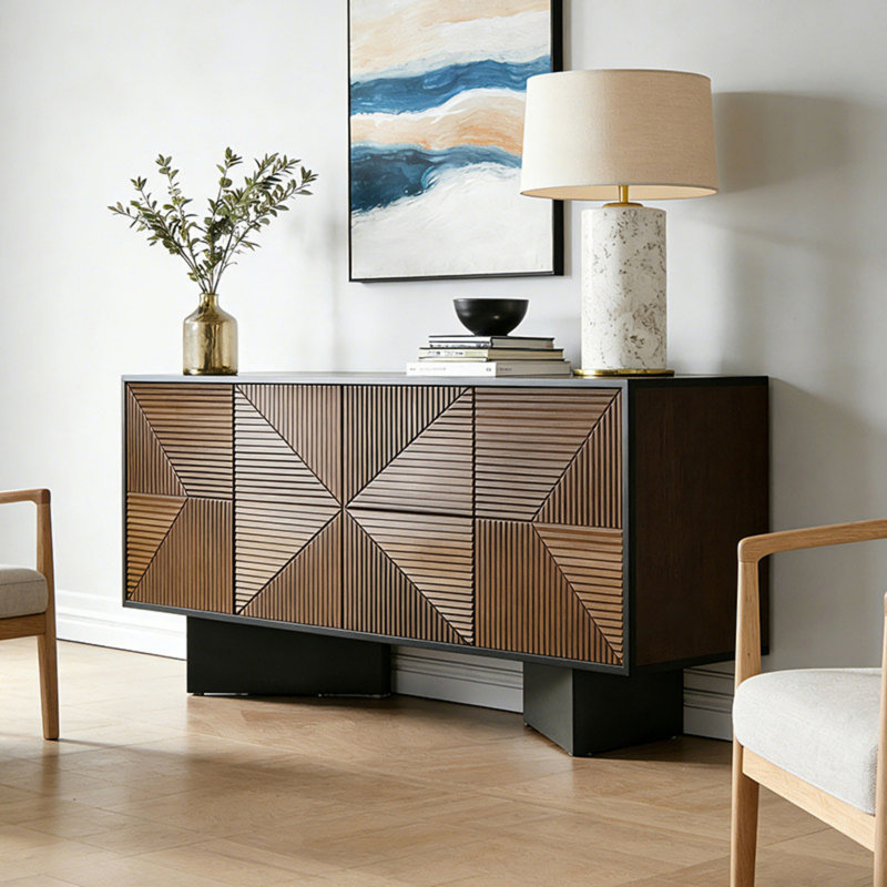 Buffet haut de gamme à grande capacité, H 35,43 po x l 55,12 po x P 15,75 po