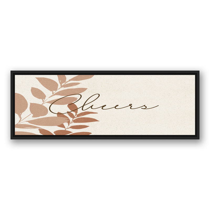 «Cheers», reproduction d'art sur toile, L 35,75 po x H 13,75 po