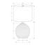 Lampe de table Reba en résine noire et ivoire / crème, H 16,2 po x l 9,23 po x P 9,23 po